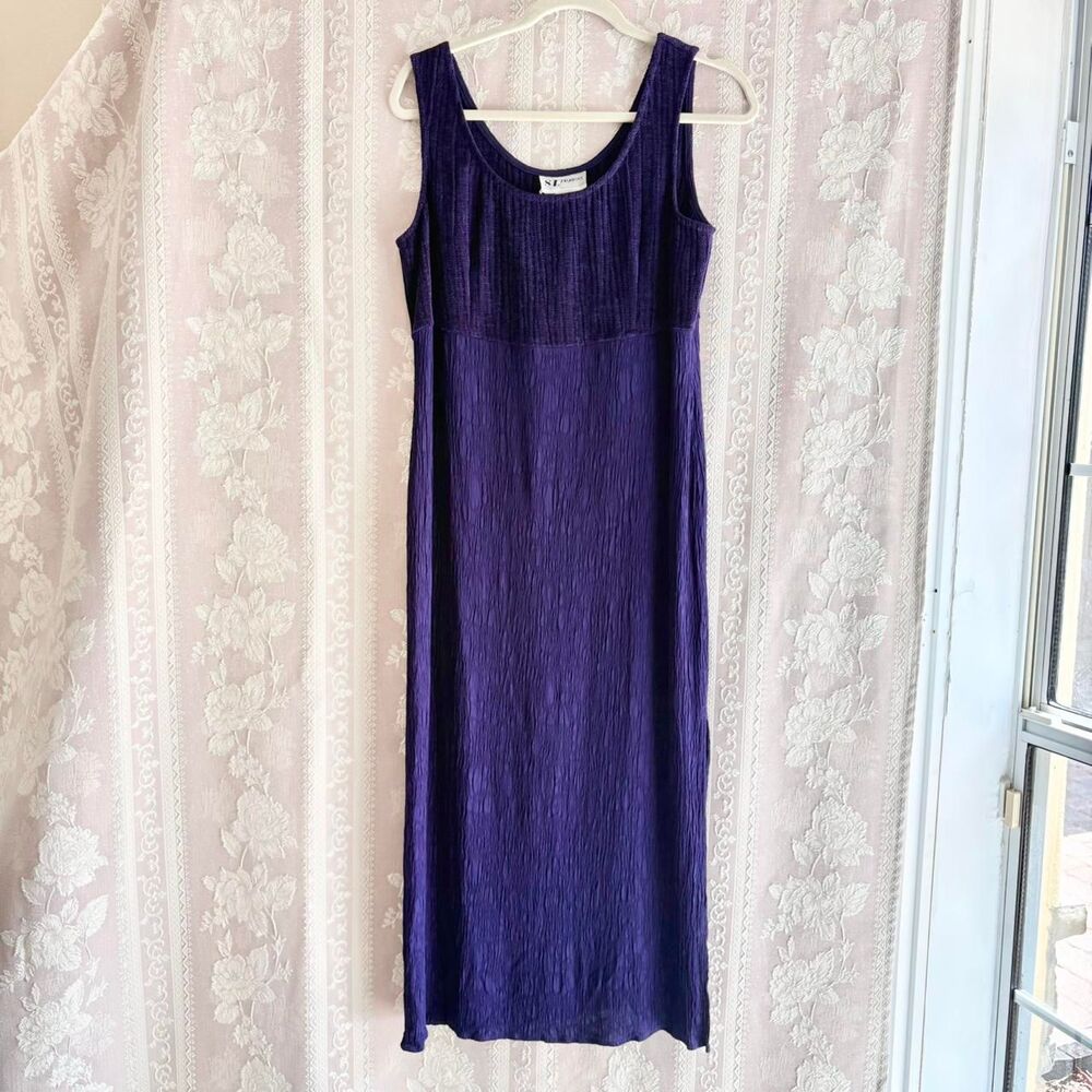 S.L. Fashions Women's Purple Dress